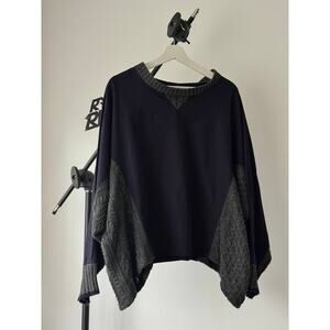 Yohji Yamamoto Y’s Asymmetric Wool Avantgarde Panel Sweater